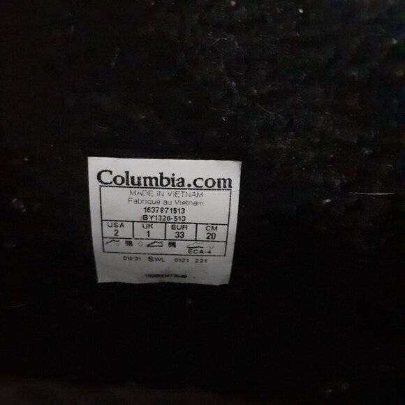Columbia Kids Purple and Black Winter Boots - Picture 6 of 13